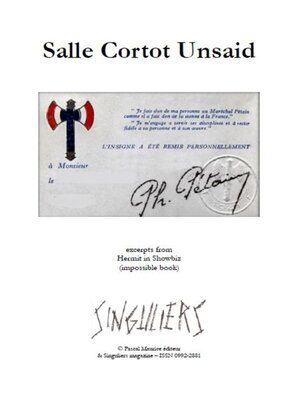 cover image of Salle Cortot Unsaid